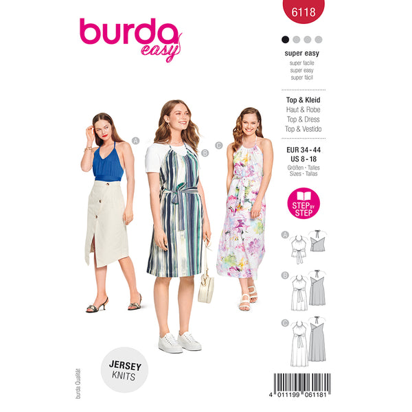 Pattern, Burda, 6118, Top, Dress