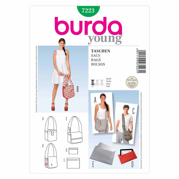Pattern, Burda, 7223, Bag