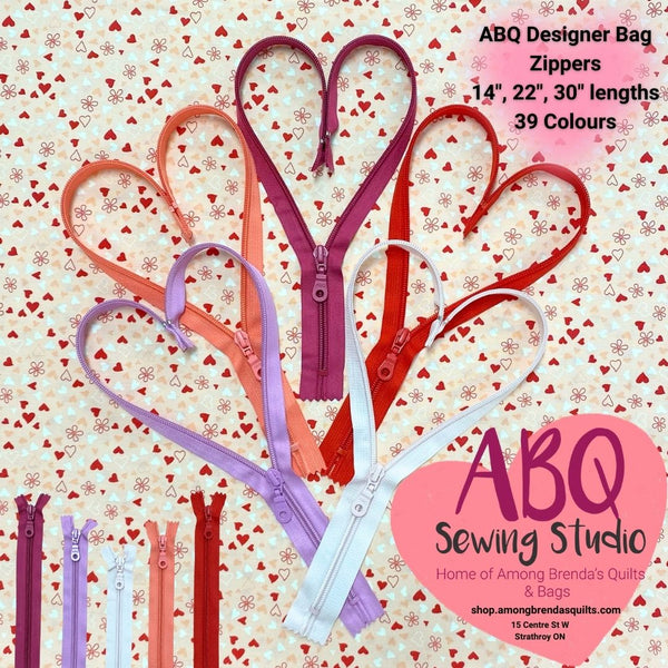 ABQ Bag Zippers 22 Inch Single Pull