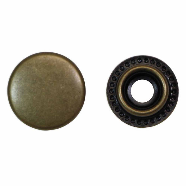 UNIQUE SEWING Heavy Duty Snaps Antique Brass - 15mm (5⁄8″) - 6 sets 3034617