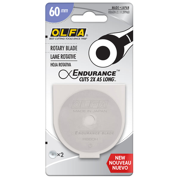 Notion, Olfa Endurance Rotary Cutter Blade 60mm 2 pack