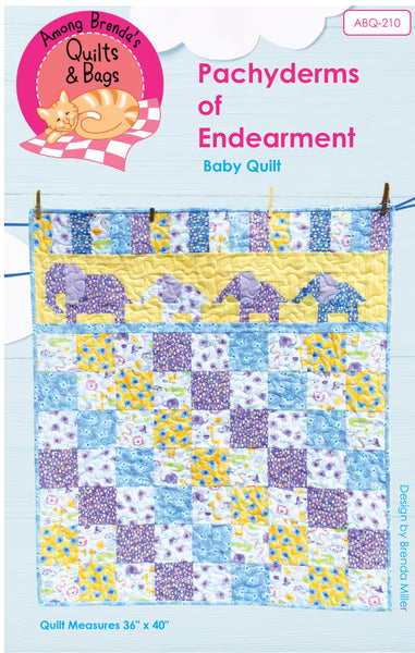 Pattern, ABQ, Pachyderms of Endearment Baby Quilt     ABQ-210