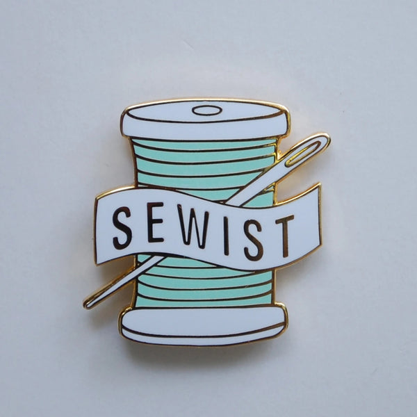Jewelry, Sewist Pin Aqua, AGD223