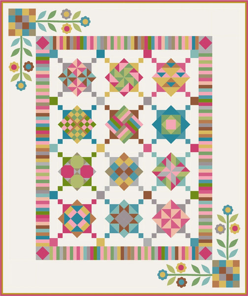 Pattern, Amish with a Twist, Block of the Month