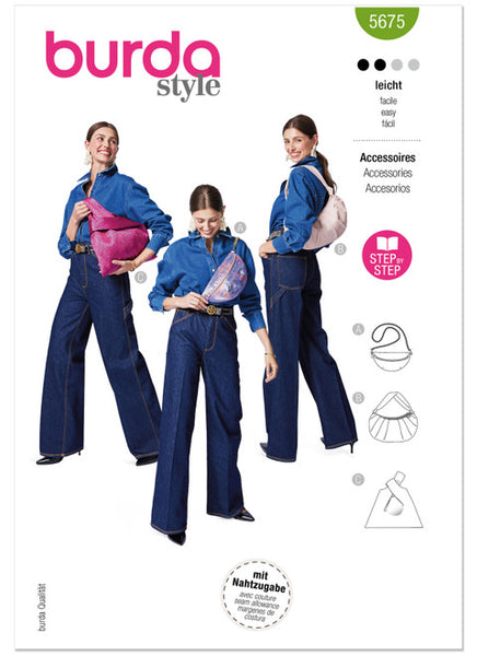 Pattern, Burda, 5675, Bags
