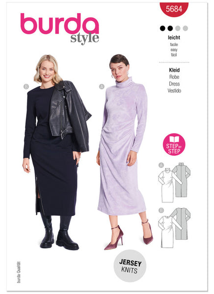 Pattern, Burda, 5684, Misses' Dresses