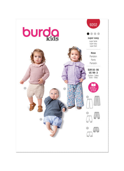 Pattern, Burda, 9312, Kids Top and Pants