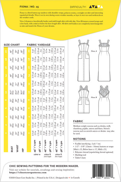Pattern, Fiona Sundress