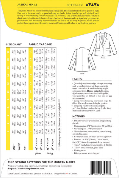 Pattern, Jasika Blazer