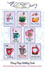 Machine Embroidery Pattern, Merry Mugs Greeting Cards. FC-MMGC