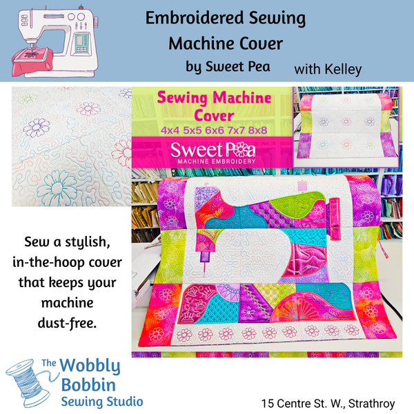 Class, Embroidered Machine Cover, September 2026