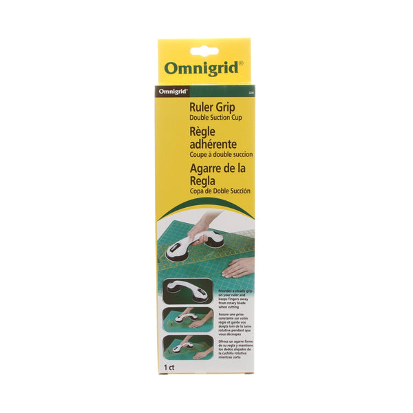 Omnigrid Double Suction Cup Ruler Grip,