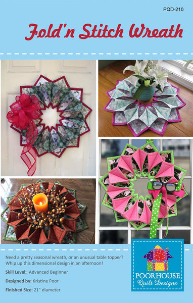 Pattern, Fold N Stitch Wreath PQD-210