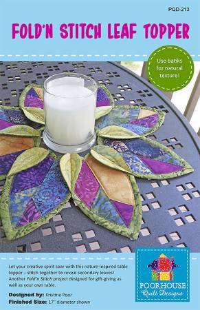Pattern, Fold N Stitch Leaf Topper PQD-213