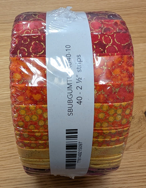 Fabric, 2 1/2" Strips, Northcott Shimmer, SBUBGUMTUFRU40-10