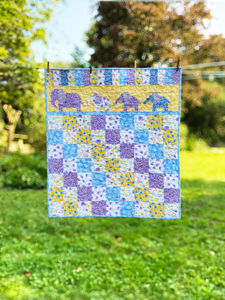 Pattern, ABQ, Pachyderms of Endearment Baby Quilt     ABQ-210