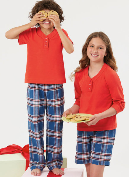 Pattern, SIMPLICITY 3041, Children's, Teens' and Adults' Lounge Shorts, Pants and Knit Top and Tunic