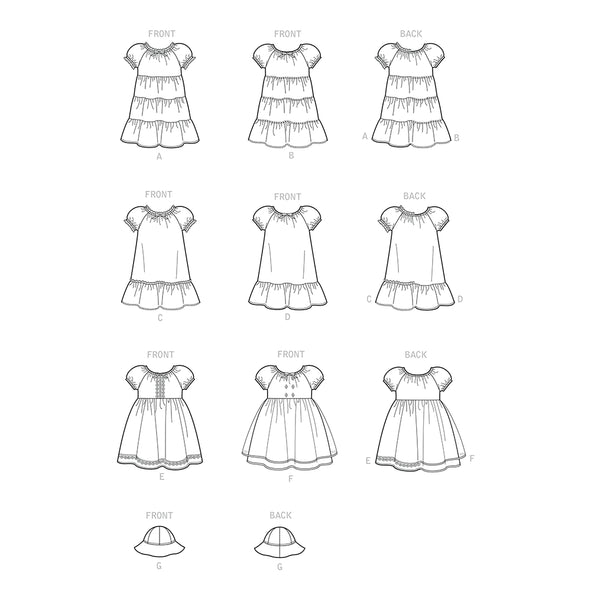 Pattern, SIMPLICITY 9126 Toddlers' Dresses