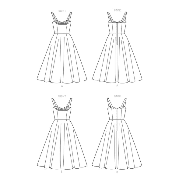 Pattern, SIMPLICITY 9284 Misses' Sweetheart-Neckline Dresses