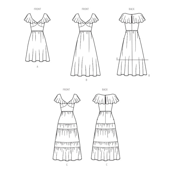 Pattern, SIMPLICITY 9704 Women's Dresses