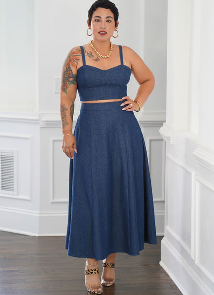 Pattern, SIMPLICITY, 9894, Misses' and Women's Top and Skirt in Two Lengths