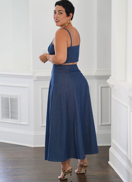Pattern, SIMPLICITY, 9894, Misses' and Women's Top and Skirt in Two Lengths