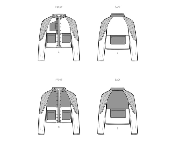 Pattern, SIMPLICITY 9896, Unisex Jacket In Two Lengths