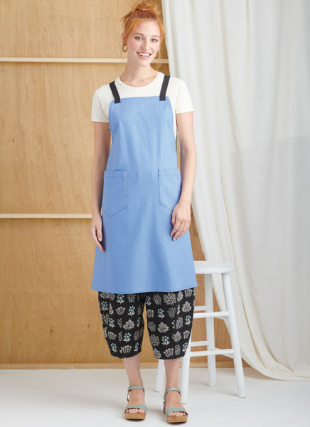 Pattern, SIMPLICITY 9907, Misses' Aprons and Pants