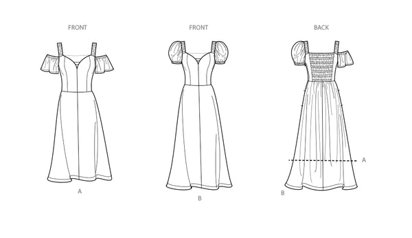 Pattern, SIMPLICITY 9918, Misses' Dress with Sleeve and Length Variations