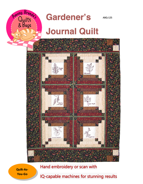Pattern, ABQ, Gardener's Journal Lap Quilt     ABQ-125