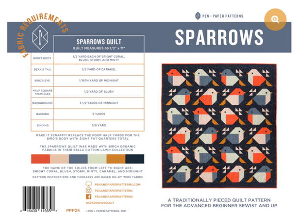 Class, Sparrows Quilt, September 2026