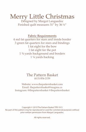 Pattern, Merry Little Christmas TPB1915