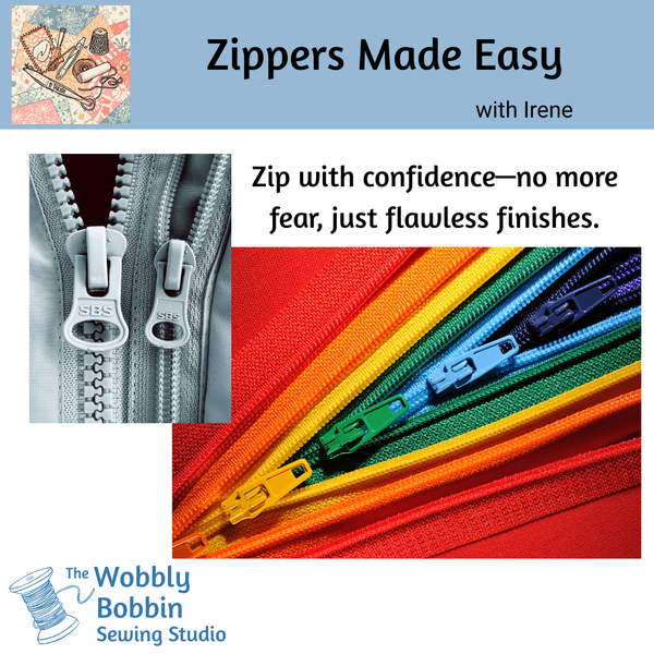 Class, Zippers Made Easy, October 2026