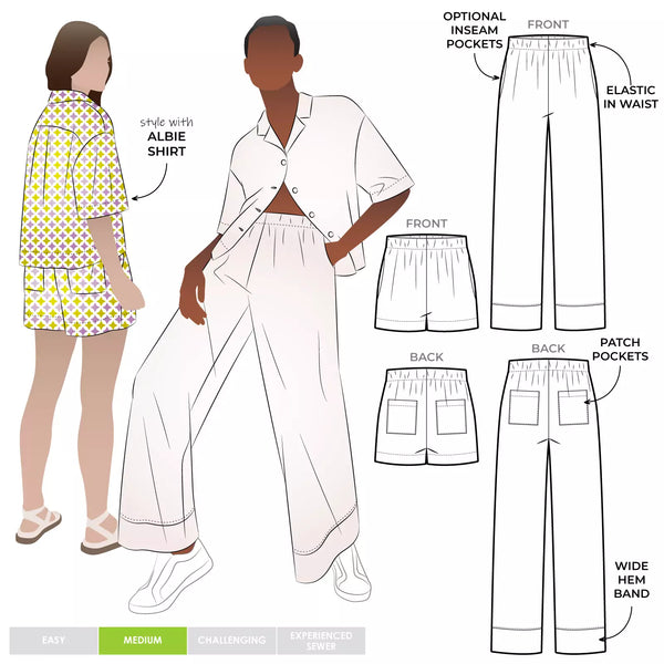 Pattern, Style ARC, Albie Woven Pant and Short