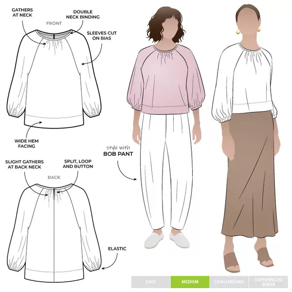 Pattern, Style ARC, Verona Woven Top