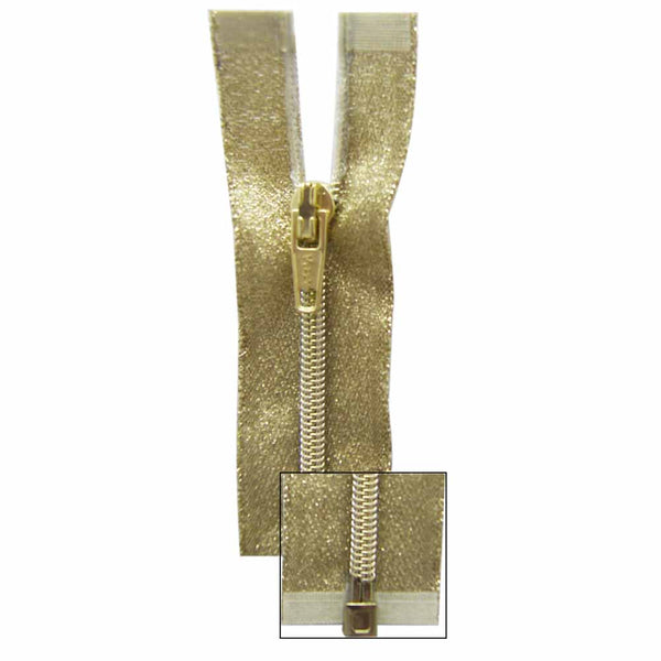 Zipper, VIZZY Metallic One-Way Separating Zipper 50cm (20″)