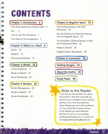 Book, Free Motion Quilting Workbook, Angela Walters