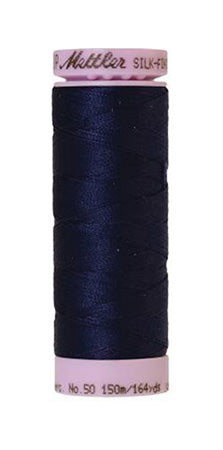 Thread, Mettler:  Blues, Greens - 50wt Cotton Silk Finish 164yd/150M
