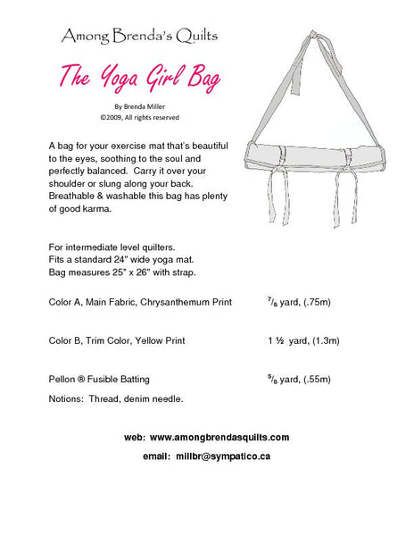 Pattern, ABQ, Yoga Girl Bag     ABQ-138