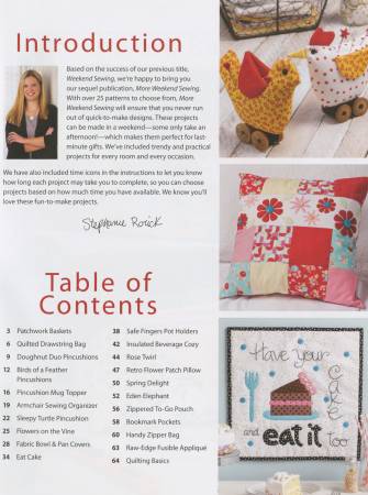 Book, More Weekend  Sewing