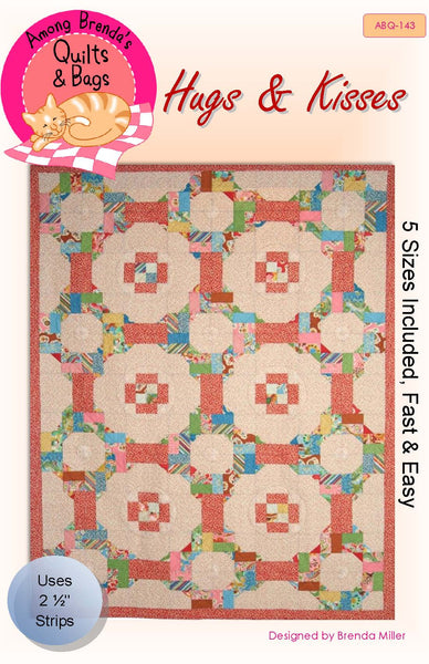 Pattern, ABQ, Hugs 'n Kisses, multi-sized     ABQ-143