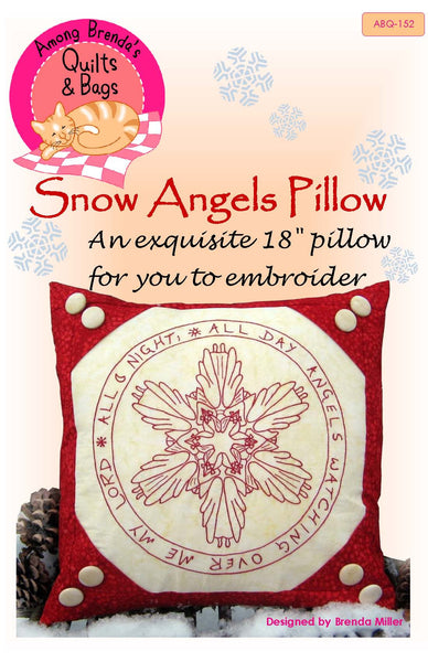 Pattern, ABQ, Snow Angels Pillow     ABQ-152