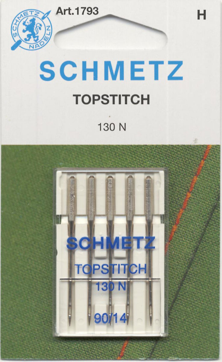 Schmetz, Machine Needle Top Stitch 5ct, Size 90/14 # 1793 – The Wobbly ...