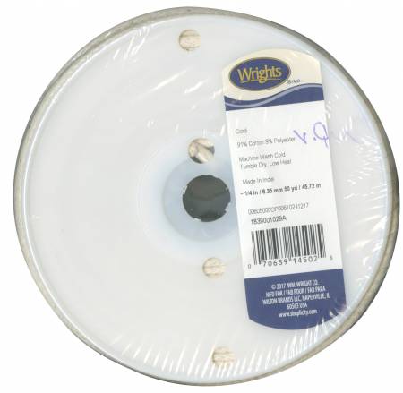 Cotton Piping Cord, 3/16"
