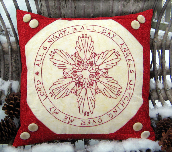 Pattern, ABQ, Snow Angels Pillow     ABQ-152