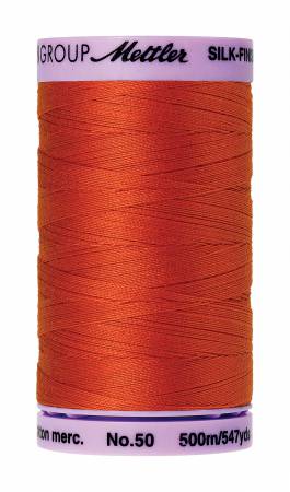 Thread, Mettler: Large Spool, 48 Assorted Colors - 50wt Cotton Silk Finish 547yd/500M