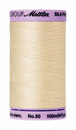 Thread, Mettler: Large Spool, 48 Assorted Colors - 50wt Cotton Silk Finish 547yd/500M
