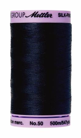 Thread, Mettler: Large Spool, 48 Assorted Colors - 50wt Cotton Silk Finish 547yd/500M