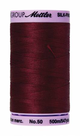 Thread, Mettler: Large Spool, 48 Assorted Colors - 50wt Cotton Silk Finish 547yd/500M