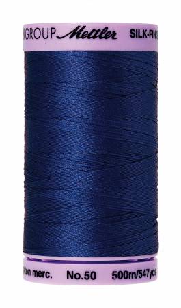 Thread, Mettler: Large Spool, 48 Assorted Colors - 50wt Cotton Silk Finish 547yd/500M